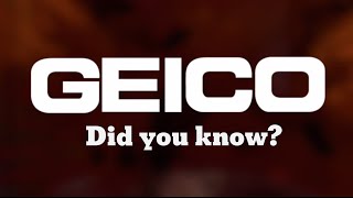 Geico quotDid you knowquot Commercials [upl. by Cleodel]