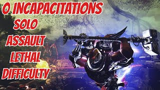 Solo Assault 0 INCAPACITATIONS On Lethal  Solo Lethal Difficulty  Space Marine 2 [upl. by Brouwer355]