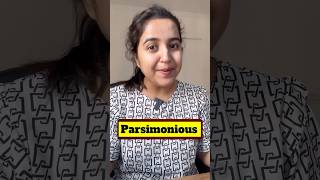 Meaning of Parsimonious  English Vocab [upl. by Odlawso859]