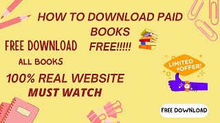 Best Site To Download Paid Books For Free 😍 100  Real Website [upl. by Laehplar]