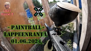 Paintball peliä Lappeenrannassa Mustolan kentällä 01062024 [upl. by Ecinhoj939]