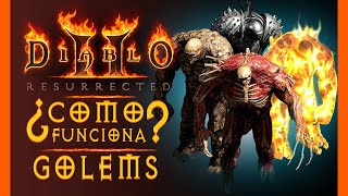 GOLEMS del NIGROMANTE  ¿CÓMO FUNCIONAN  Guía Nigromante Diablo 2 Resurrected [upl. by Cockburn235]