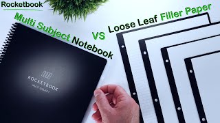 Rocketbook Supersized Multi Subject Notebook  VS  Filler Paper [upl. by Nida291]