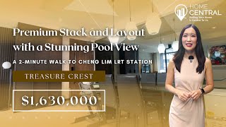 Treasure Crest Executive Condominium Home Tour  Premium Stack and Layout with a Stunning Pool View [upl. by Yemrots]