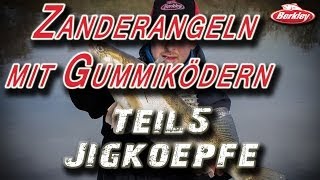 Zanderangeln mit Gummiködern  5 Jigköpfe by Christopher Jung [upl. by Acireit]