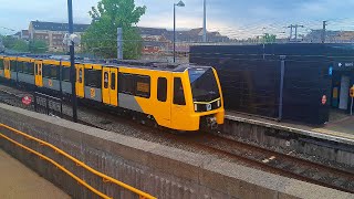 IN TESTING Tyne and Wear Metro 555005 at Chillingham Road 150524 [upl. by Itida]