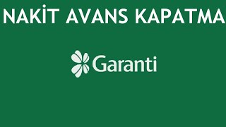 Garanti BBVA Nakit Avans Kapatma Nasıl Yapılır [upl. by Azerila]