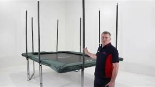 GeeTramp Force 8x12ft Rectangle Trampoline Assembly Instruction [upl. by Sukcirdor604]