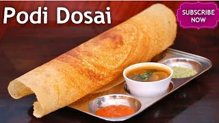 Podi Dosa Recipe  Dosa Podi  how to Make podi dosa Madhansinghofficial shorts streetfood foodie [upl. by Rednasxela]