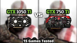 GTX 750 Ti vs GTX 1050 Ti  How Big Is The Difference  15 Games Tested [upl. by Brownley]