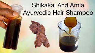 How To Make Shikakai Powder And Amla Powder Shampoo DIY Homemade [upl. by Mccahill]