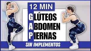 RUTINA DE GAP  Glúteos Abdomen y Piernas  RUTINA SIN PESO Y SIN SALTOS  NatyGlossGym [upl. by Sorcha]