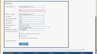 Easysoft Limited Registering for a FREE account [upl. by Atsirhc]