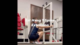 Lat Hang TSpine Extension trainlikethepros [upl. by Ahtaela336]