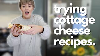 Trying VIRAL Cottage Cheese Recipes [upl. by Courtney]