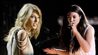 Grammy Awards 2014 Taylor Swift Vs Lorde  Performances [upl. by Oicaro]