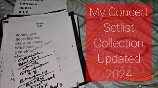 My Concert Setlist Collection Updated 2024 [upl. by Valdes]