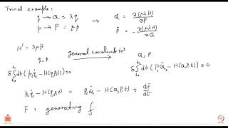 Hamiltonian Mechanics Generating Function of Canonical Transformations [upl. by Ilario]