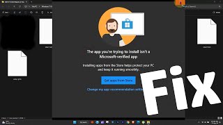 the app youre trying to install isnt a microsoft verified app windows 11 Fix [upl. by Hutton241]