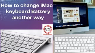 how to change iMac wireless keyboard battery another wayapple applekeyboard service how to [upl. by Eerased]