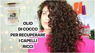 CAPELLI RICCI DANNEGGIATI E SENZA FORMA PROVA LOLIO DI COCCO  ECCO COME USARLO AL MEGLIO [upl. by Isabeau660]