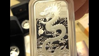 New rectangular proof dragon and 2oz piedfort Wedgetailed Eagle [upl. by Aelahs740]