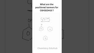 What are the positional isomers for C6H3OH3   Organic Chemistry  Chemistry EduHub [upl. by Arammahs648]