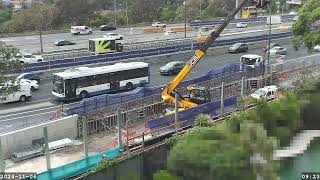 Warringah Freeway Upgrade time lapse  Wednesday 06 November 2024 [upl. by Anivek]