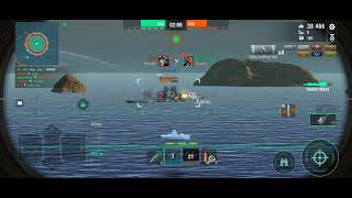 WOWS Blitz Kiev funny island glitch [upl. by Esnahc786]