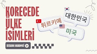 🇰🇷 KORECEDE ÜLKE İSİMLERİ  COUNTRIES IN KOREAN  ÜCRETSİZ KORECE DERSLERİ [upl. by Filmer]