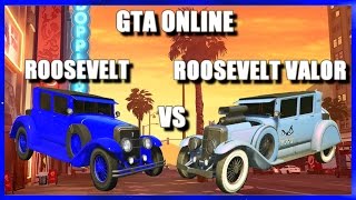 GTA ONLINE ALBANY ROOSEVELT VALOR VS ROOSEVELT  DRAG RACE COMPARISON  WHICH IS FASTEST [upl. by Beore]