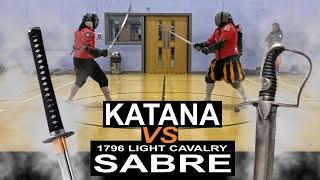 1796 Light Cavalry SABRE vs KATANA [upl. by Jeniece]