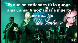 AMAR A MUERTE EDDIE SANTIAGO KARAOKE DESVOCALIZADA [upl. by Mellisa677]