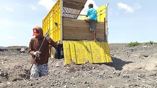 Just Two Miners Digging And Sifting Sand In A Sand Mine [upl. by Cinnamon354]