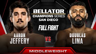 Aaron Jeffery vs Douglas Lima  Bellator San Diego [upl. by Yetty516]