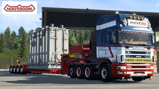 ETS2 146 GRAND UTOPIA  SCANIA R4  NOOTEBOOM  FKM  CONVOI EXCEPTIONNEL  EuroTruckSimulator 2 [upl. by Yrian]