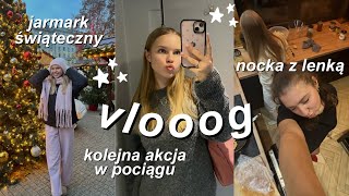 vlog🎀 nocka jarmark świąteczny czytam ja i pociągi [upl. by Ahon]