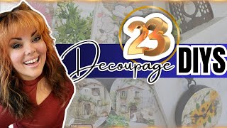 🤯 AMAZING Decoupage DIYS to try on your next project ● Decoupage ideas [upl. by Astraea]