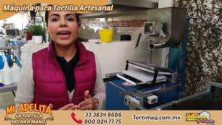 🌽 TORTIMAQ 3338076951Máquina Mi AdelitaTortilla de comal tipo hecha a mano para Menudería [upl. by Eronel]