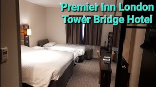 Premier Inn London Tower Bridge Hotel Roomtour [upl. by Sharai]