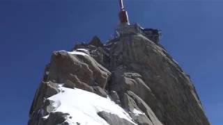 Aiguille du Midi  Mont Blanc Chamonix w 4K France [upl. by Ahsitruc]