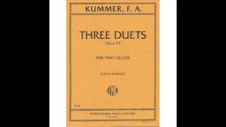 Kummer Cello Duet Op 22 No 1 C major 1st Movement [upl. by Lepper271]