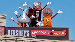 Hersheys Chocolate World amp Factory Ride Thru  Talking Life Size Candy Bars  Singing Cows [upl. by Talich]