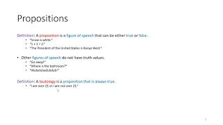 Propositions and Logical Connectives  Discrete Math for Computer Science [upl. by Aslam174]