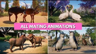 ❤️ ALL MATING RITUAL ANIMATIONS Planet Zoo ❤️ [upl. by Alissa]