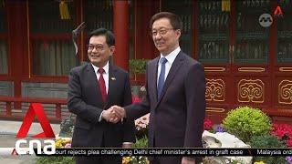 DPM Heng meets Chinas Vice President Han Zheng reaffirms deep and substantive bilateral ties [upl. by Nitsrik489]