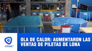 Ola de calor aumentaron las ventas de piletas de lona [upl. by Erapsag453]