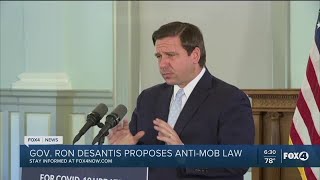 DeSantis proposes anti mob legislation [upl. by Cheshire243]