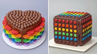 100 Satisfying Rainbow Dessert Tutorials For Everyone  Perfect Cake Decorating Recipe [upl. by Lerraf]