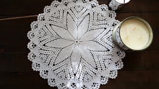 Easy Crochet Doily PART 3 Tutorial For Beginners Quick Doily Pattern [upl. by Anomas]